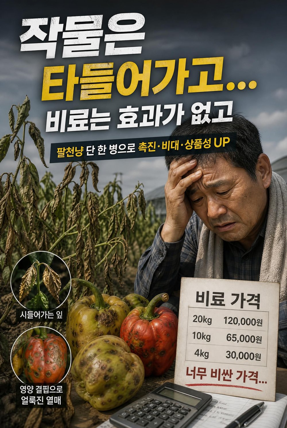 팔천냥 - 영양 결핍으로 시들어가는 작물과 비료 가격 부담 문제